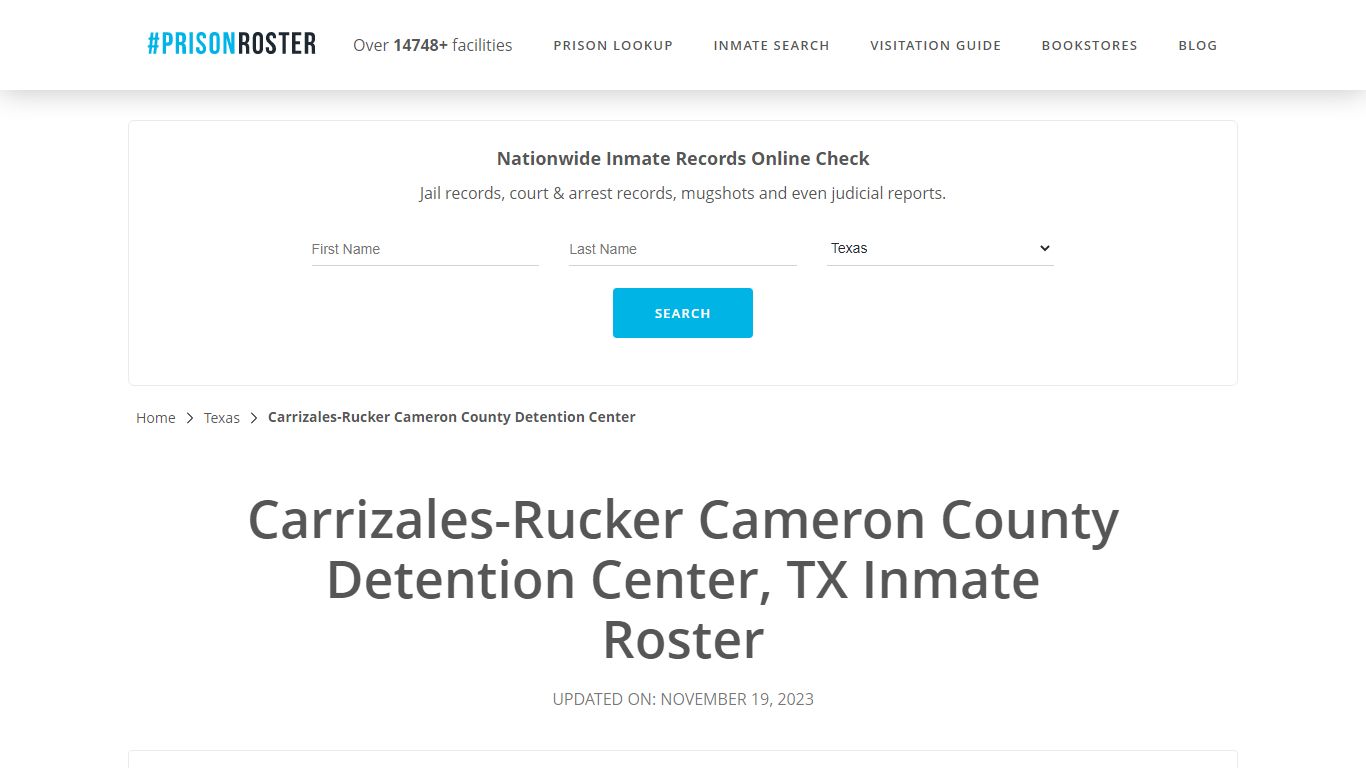 Carrizales-Rucker Cameron County Detention Center, TX